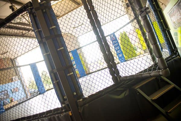 The inside of the Method MMA cage